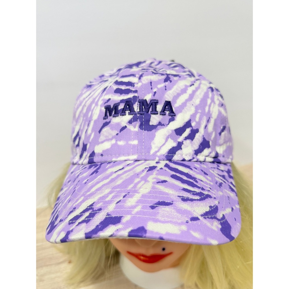 Magellan Outdoors Hat Womens OS Purple NWT Tie Dye Mama Snapback Baseball Cap
